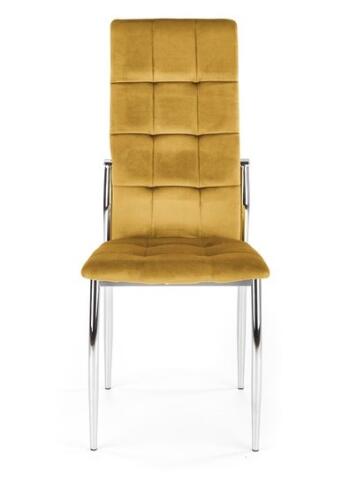 Стул HALMAR K416 горчичный/хром