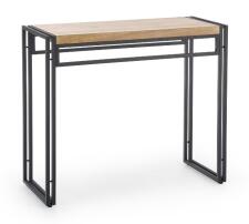 Консоль HALMAR BOLIVAR KN-1 дуб золотой/черный, 90/35/76