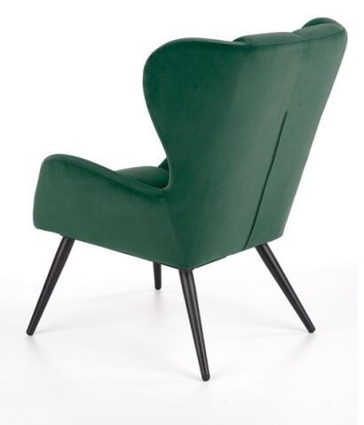 Кресло HALMAR TYRION темно-зеленый/черный