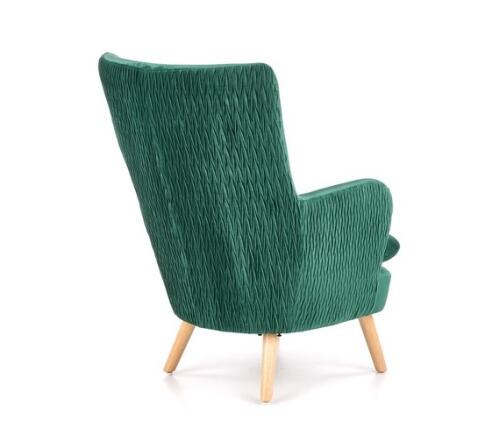 Кресло HALMAR RAVEL темно-зеленый/натуральный