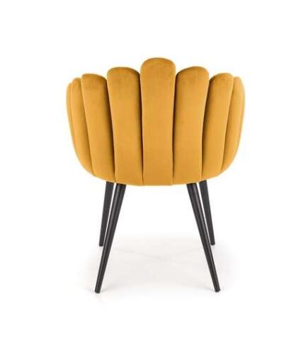 Стул HALMAR K410 горчичный/черный