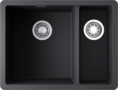 Кухонная мойка Omoikiri Kata 55-2-U-BL Artgranit/черный