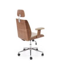 Кресло компьютерное HALMAR TIMBER бежевый/орех Кресло компьютерное HALMAR TIMBER бежевый/орех