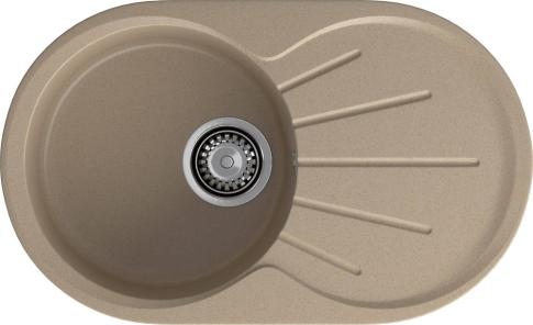 Кухонная мойка GRANFEST RONDO R-750L песочный