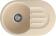 Кухонная мойка GRANFEST SMART SM-685L бежевый + сифон