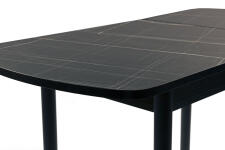 Стол ВВР Раздвижной пластиковый Черный Тунис/Прямое черный, 110-150/70