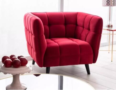 Кресло SIGNAL CASTELLO 1 Velvet Bluvel 59 бордовый/венге