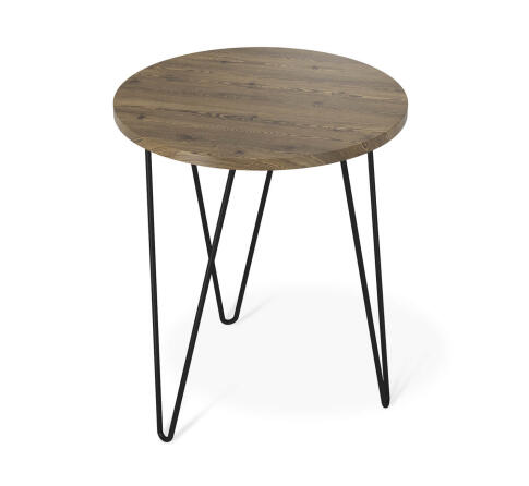 Стол журнальный Sheffilton SHT-CT79 светлый орех/черный муар