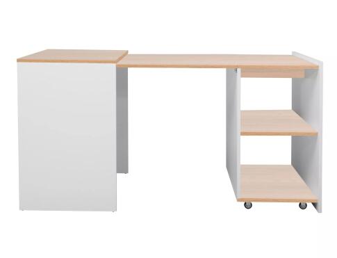 Стол компьютерный SIGNAL DUO дуб/белый