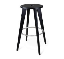 Стул барный Sheffilton SHT-S146 черный/нерж