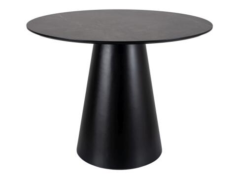 Стол обеденный SIGNAL ANGEL эффект серого мрамора/черный 100