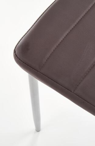 Стул HALMAR K70 темно-коричневый/хром