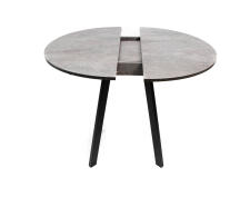 Стол ВВР Элип Камень темный/черный профиль, ЛДСП