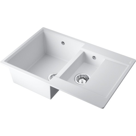 Кухонная мойка Omoikiri Daisen 78-2T WH Tetogranit/белый