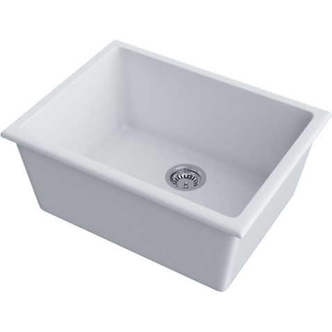 Кухонная мойка из керамики Omoikiri Okinoshima 61-U/I-WH Natceramic/белый