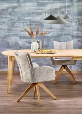 Стол обеденный HALMAR MAGNUS дуб натуральный 120-200/120