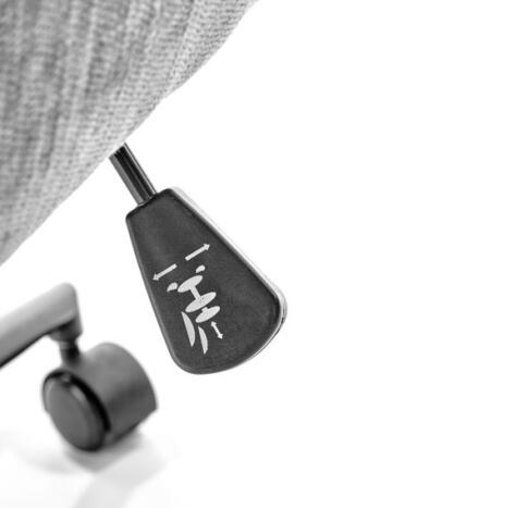 Кресло компьютерное HALMAR FLORES светло-серый/черный