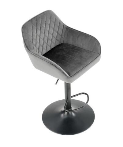 Стул барный HALMAR H103 серый/черный