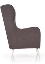 Кресло HALMAR CHESTER темно-серый (ножки натуральные)