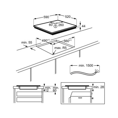 Поверхность индукционная ELECTROLUX EIV63440BW