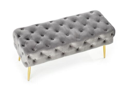 Скамья HALMAR ATHENA серый/золотой