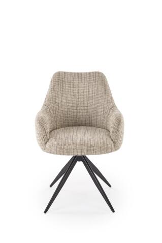 Стул HALMAR K564 бежевый/черный, поворотный