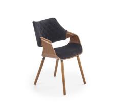 Стул HALMAR K396 черный/орех