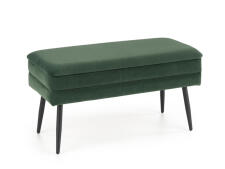 Скамья HALMAR VELVA темно-зеленый/черный