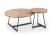 Стол журнальный HALMAR KARIDA-S дуб натуральный/черный, 45/40