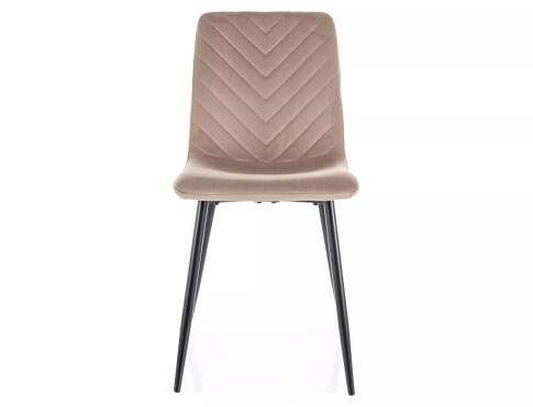 Стул SIGNAL DAREN Velvet Bluvel 40 темно-бежевый/черный