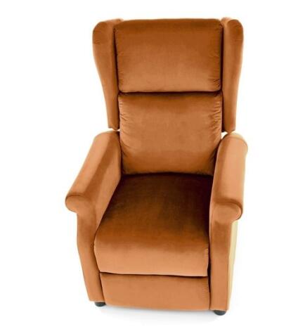 Кресло HALMAR AGUSTIN 2 раскладное, корица