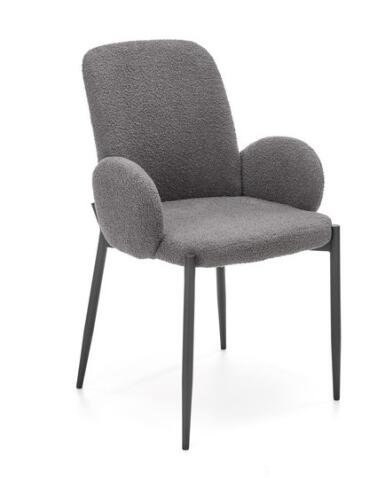 Стул HALMAR K477 серый/черный