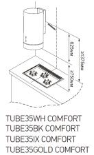 Вытяжка кухонная MEFERI TUBE35GOLD COMFORT