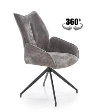 Стул HALMAR K553 серый/черный