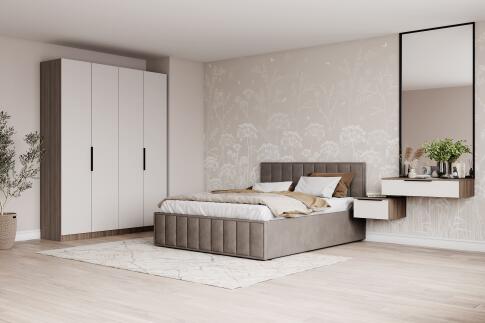 Кровать ДСВ Лана (М) 1,6 Шоколад