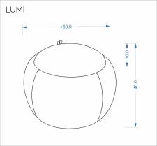 Пуф HALMAR LUMI бежевый