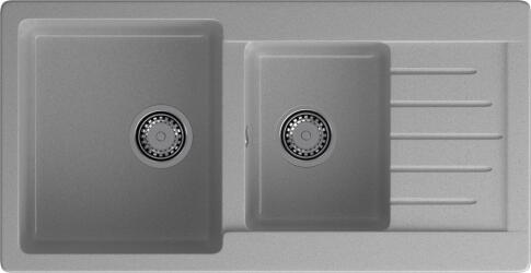 Кухонная мойка GRANFEST PRACTIK P-980KL серый