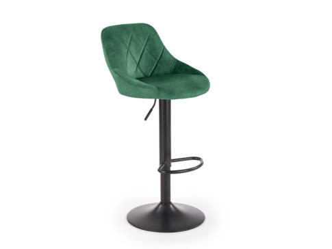 Стул барный HALMAR H101 темно-зеленый/черный