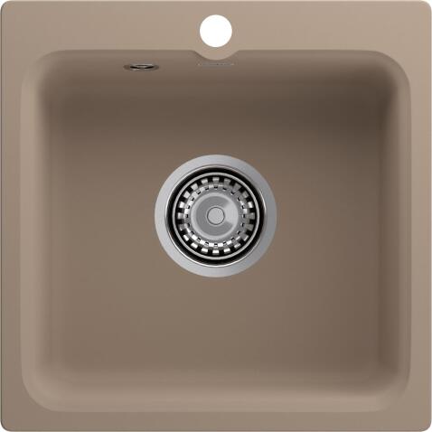 Кухонная мойка GRANFEST SMART SM-430 песочный + сифон