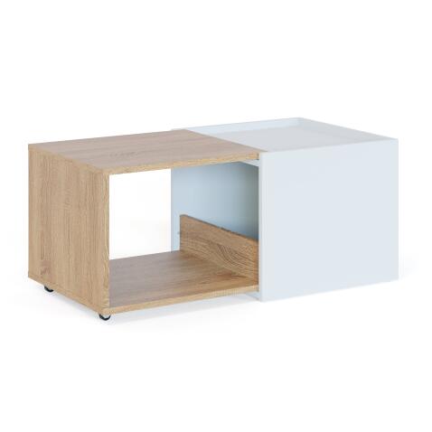 Стол журнальный Сокол СЖ-11 дуб сонома/белый