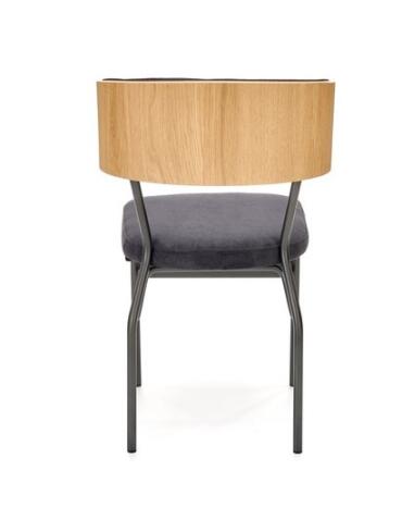 Стул HALMAR SMART дуб натуральный/черный