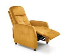 Кресло HALMAR FELIPE 2 раскладное, горчичный/венге