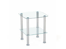 Стол журнальный HALMAR CANARIA бесцветный, 45/45/51