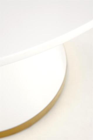 Стол обеденный HALMAR VEGAS белый/золотой 120