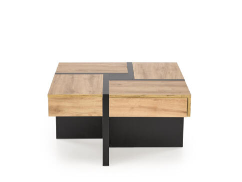 Стол журнальный HALMAR SEVILLA S дуб крафт/черный