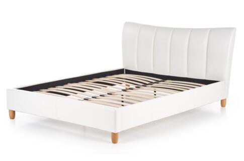 Кровать HALMAR SANDY белый/бук, 160/200