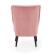 Кресло HALMAR DELGADO розовый/черный