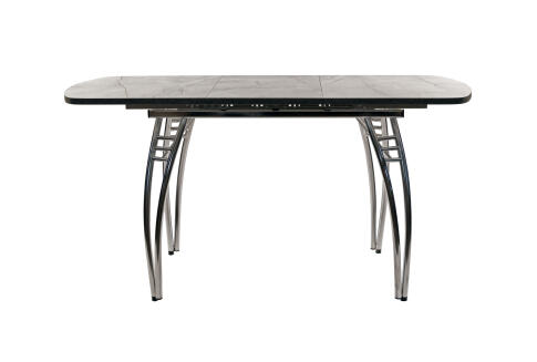 Стол ВВР Раздвижной пластиковый Каспий серый/Паук, 110-150/70