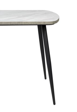 Стол ВВР Раздвижной пластиковый Лавант/бетон светлый/черный конус 110-150/70