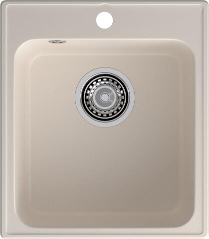 Кухонная мойка GRANFEST QUARZ Z-17 белый + сифон